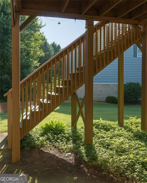 730 Midway, Canton, GA 30114 - wooden deck with stairs