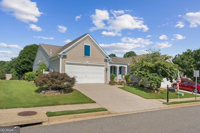 3804 Tattenhall Dr, Cumming, GA 30040 - traditional home with concrete driveway, an attached garage, and a front yard