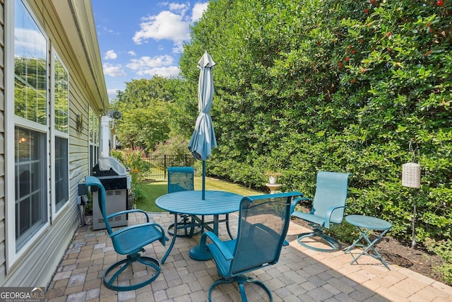 3804 Tattenhall Dr, Cumming, GA 30040 - view of patio with outdoor dining space and a grill