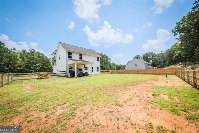93 Oakdale Way, Temple, GA 30179 - rear view of property with a fenced backyard