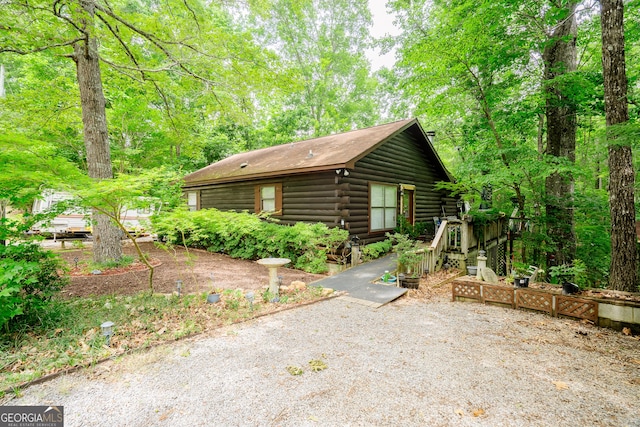 12 Scott Dr, Ellijay, GA 30540 - view of front of house featuring log siding