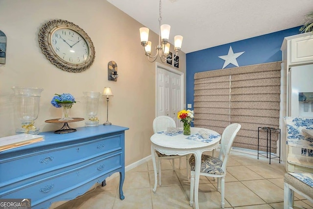 21 Hardwood Forest Cir, Brunswick, GA 31525 - dining area featuring a chandelier and light tile patterned floors