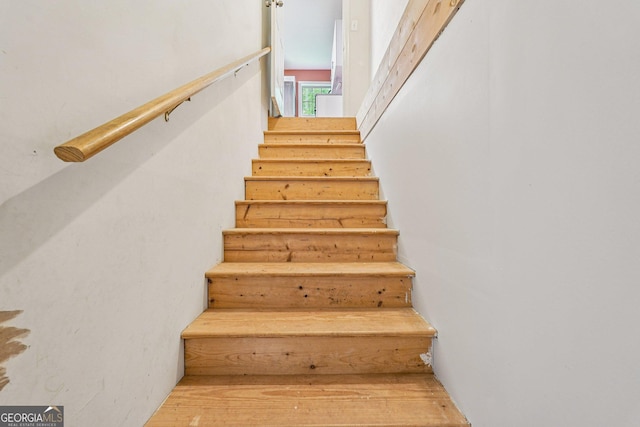 150 Buck Run E, Dahlonega, GA 30533 - stairs with wood finished floors