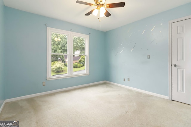 539 Riverbirch Trce, Stone Mountain, GA 30087 - carpeted spare room with a ceiling fan and baseboards