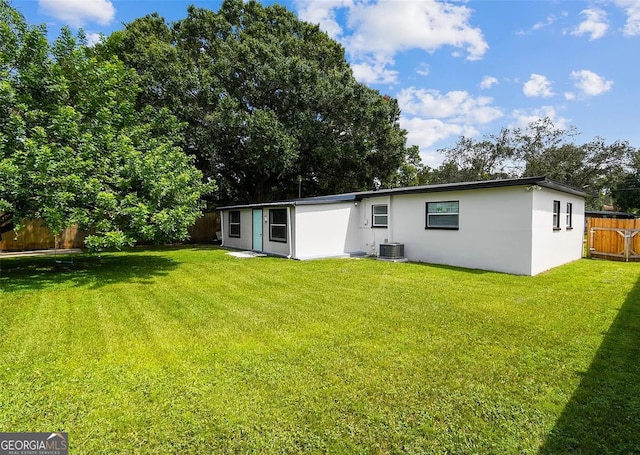 2917 W Clifton St, Tampa, FL 33614 - back of house featuring a fenced backyard and stucco siding