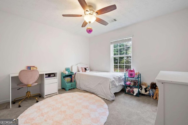 245 Weatherstone Pointe Dr, Woodstock, GA 30188 - bedroom featuring light carpet and ceiling fan