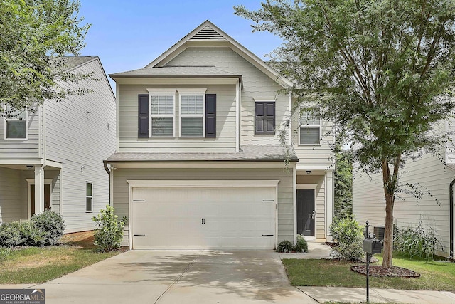 209 Merritt Cir, Newnan, GA 30263 - view of front facade with an attached garage and concrete driveway