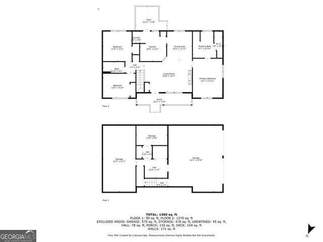 80 Jacob, Rockmart, GA 30153 - view of floor plan / room layout