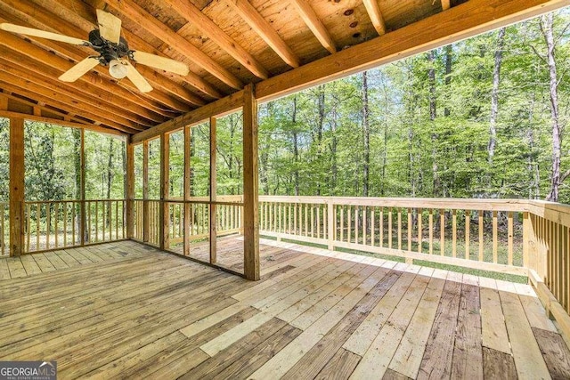 321 Riverbend Ct, Macon, GA 31211 - deck with a ceiling fan