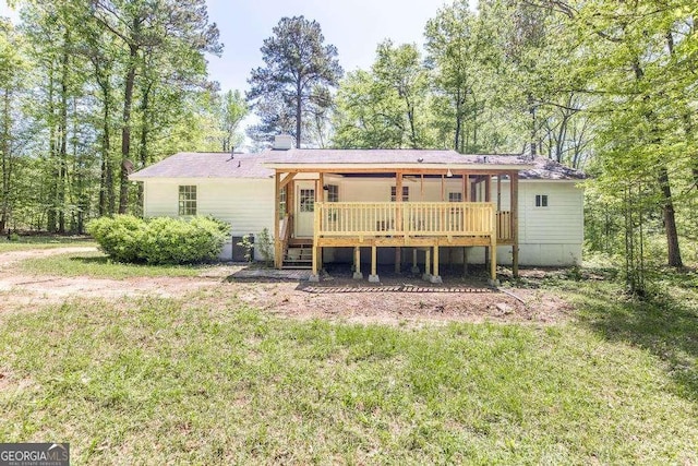 321 Riverbend Ct, Macon, GA 31211 - back of house with a deck