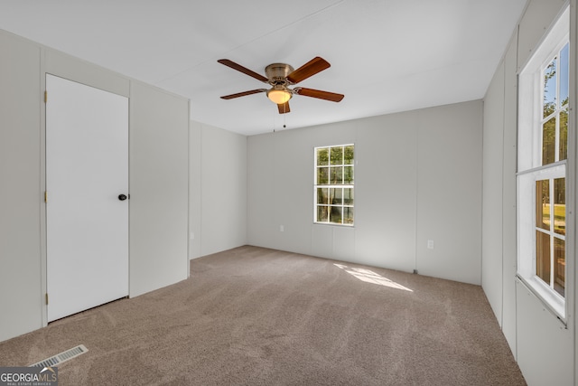 489 Berkeley Rd, Carlton, GA 30627 - carpeted spare room featuring ceiling fan
