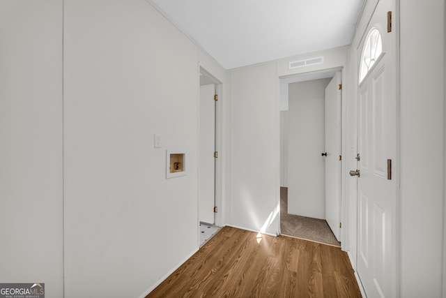 489 Berkeley Rd, Carlton, GA 30627 - laundry room featuring wood finished floors and hookup for a washing machine