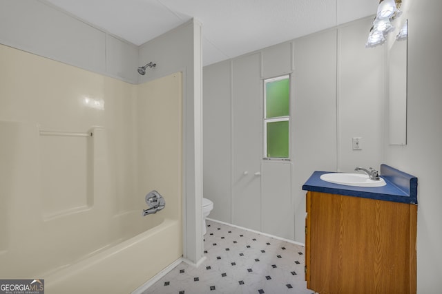 489 Berkeley Rd, Carlton, GA 30627 - bathroom featuring vanity, bathtub / shower combination, and tile patterned floors