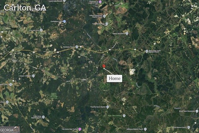 489 Berkeley Rd, Carlton, GA 30627 - aerial view of property's location