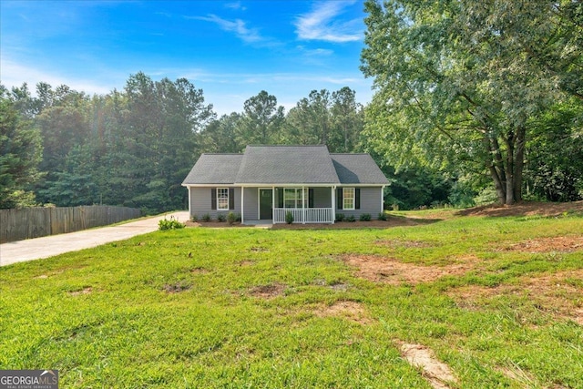 69 Southern Trace Way, Rockmart, GA 30153 - view of front of house featuring covered porch and concrete driveway