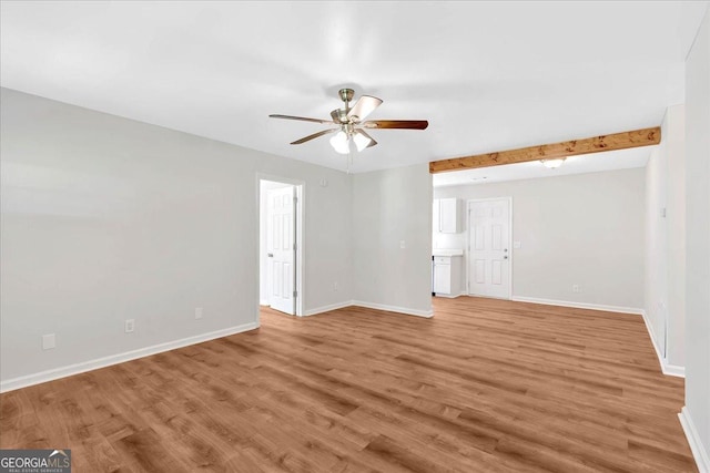 69 Southern Trace Way, Rockmart, GA 30153 - empty room featuring ceiling fan and light wood-style floors