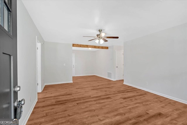 69 Southern Trace Way, Rockmart, GA 30153 - empty room with ceiling fan and light wood-type flooring