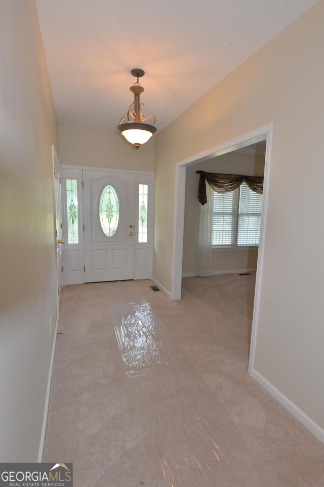 195 Twin Oaks Dr, Hampton, GA 30228 - entrance foyer featuring carpet flooring and plenty of natural light
