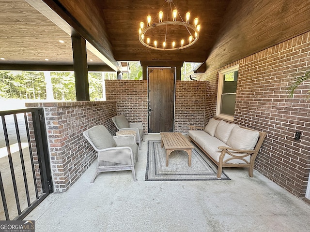 1501 E Main St, Hogansville, GA 30230 - view of patio featuring an outdoor hangout area