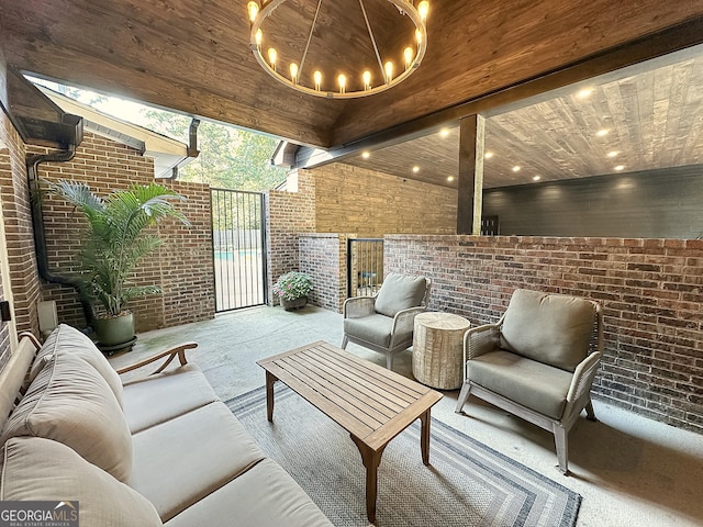 1501 E Main St, Hogansville, GA 30230 - view of patio / terrace with outdoor lounge area