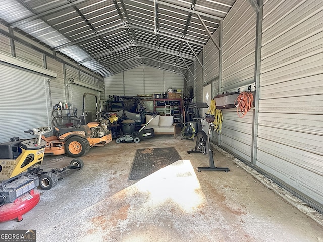 1501 E Main St, Hogansville, GA 30230 - garage featuring metal wall