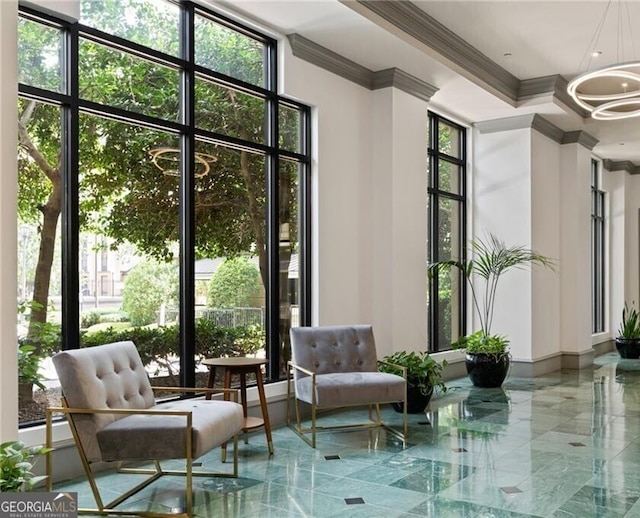 795 Hammond Dr Unit 1012, Atlanta, GA 30328 - building lobby with crown molding