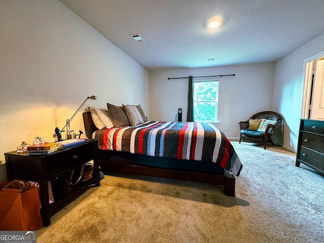 534 Meadows Farm Dr, Monroe, GA 30655 - bedroom with carpet floors and a textured ceiling