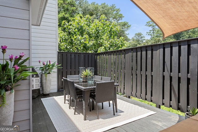 196 Mystic Ct, Atlanta, GA 30342 - deck featuring outdoor dining area