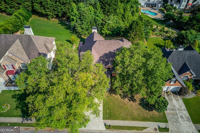 805 River Vly, Dacula, GA 30019 - aerial view of residential area with a pool area