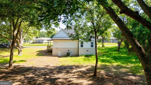 540 Sunset Ave, Comer, GA 30629 - view of home's exterior featuring crawl space and a lawn