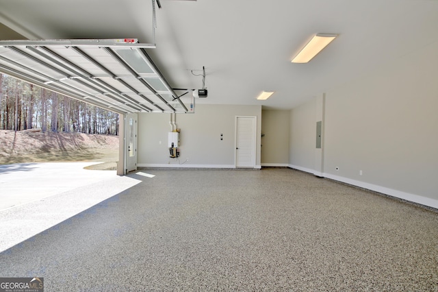 194 Forest Berry Ct Unit 98M2, Newnan, GA 30265 - garage with electric panel, water heater, and a garage door opener