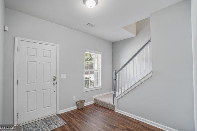 2203 Hyssop Way, Buford, GA 30519 - entryway featuring stairs and wood finished floors