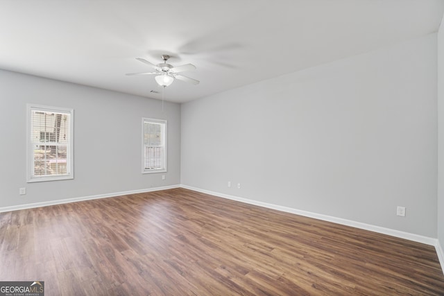 2203 Hyssop Way, Buford, GA 30519 - empty room with a ceiling fan and wood finished floors