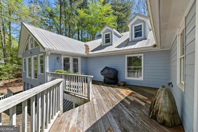 1320 Tal Lewis Rd, White Plains, GA 30678 - view of wooden deck