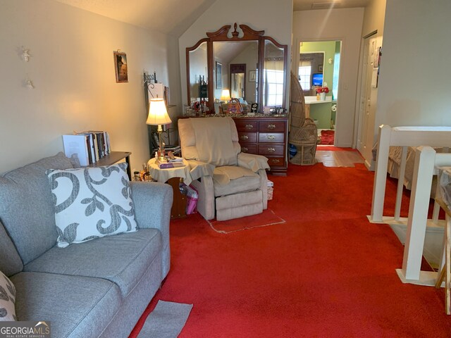 3232 Deer Pause Ln, Decatur, GA 30034 - carpeted living room with lofted ceiling