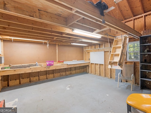 2866 Rosecommons Dr, Hampton, GA 30228 - basement with a workshop area