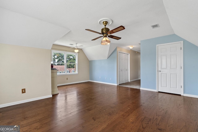 11 Chad Ct, Mcdonough, GA 30253 - bonus room with lofted ceiling, a ceiling fan, and wood finished floors