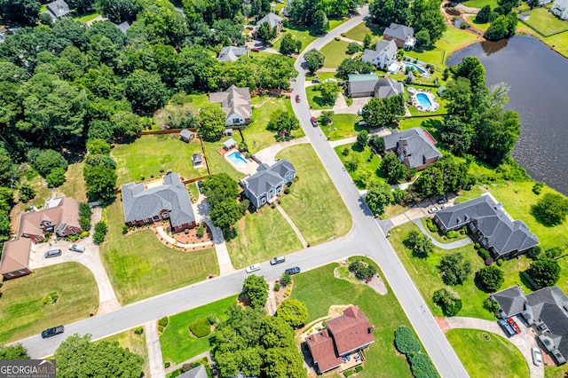 11 Chad Ct, Mcdonough, GA 30253 - aerial perspective of suburban area featuring a nearby body of water