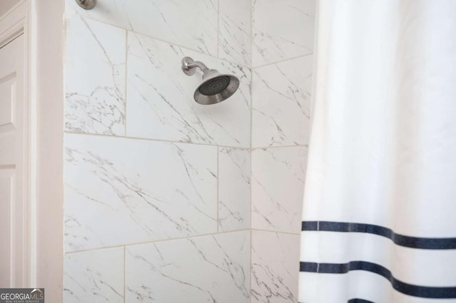 963 Turner Dr SE, Smyrna, GA 30080 - bathroom view of water heater and curtained shower