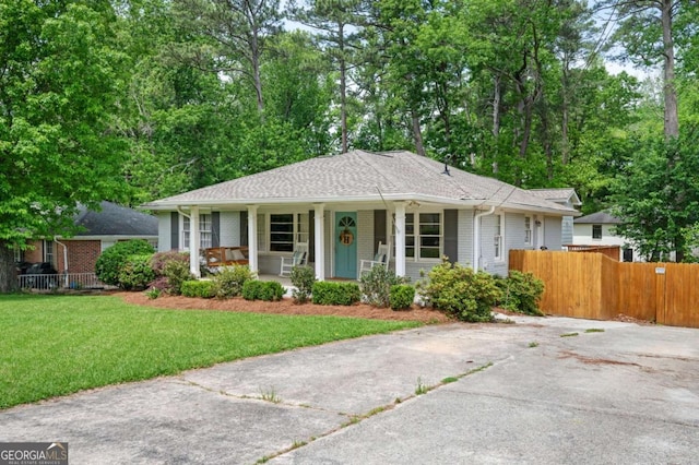 963 Turner Dr SE, Smyrna, GA 30080 - ranch-style home featuring covered porch and brick siding