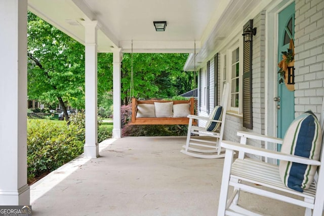 963 Turner Dr SE, Smyrna, GA 30080 - view of covered porch