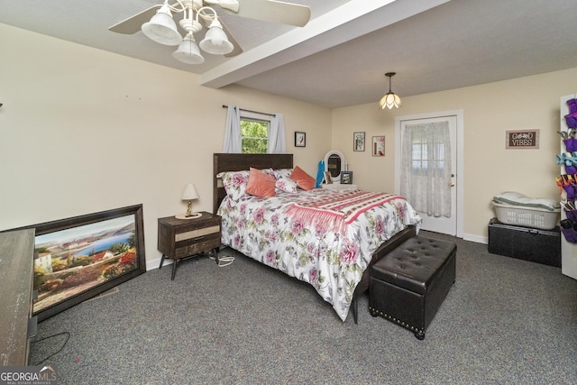 303 Cherokee St, Pine Mountain, GA 31822 - carpeted bedroom with a ceiling fan and baseboards