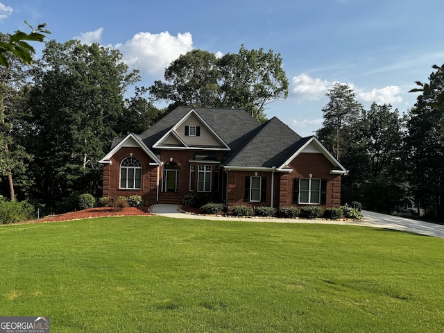 131 Winesap Way, Clarkesville, GA 30523 - view of front of house featuring brick siding and a front yard