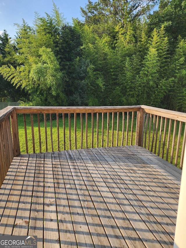 3059 Brass Dr, Austell, GA 30106 - wooden deck with a yard