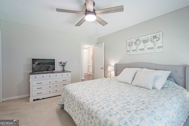 231 Brookstone Ct, Rincon, GA 31326 - bedroom featuring light colored carpet and a ceiling fan