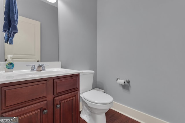 14 Hammock Ridge Dr, Newnan, GA 30265 - bathroom with vanity and wood finished floors