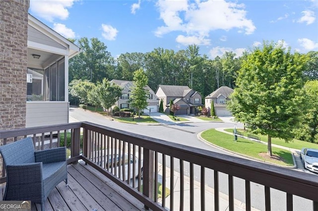 5504 Cameron Parc Dr, Johns Creek, GA 30022 - wooden terrace featuring a residential view