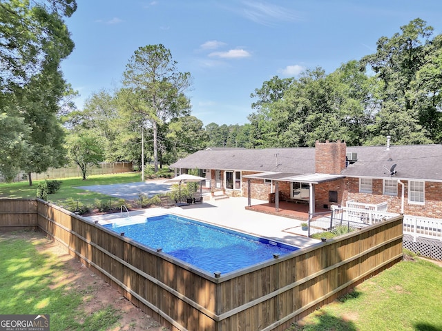 234 Crumbley Rd, Mcdonough, GA 30252 - view of pool with a patio and view of scattered trees