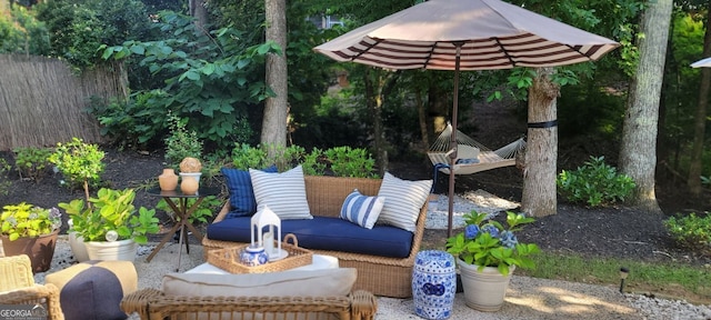 4385 Pinehollow Ct, Alpharetta, GA 30022 - view of patio with an outdoor hangout area