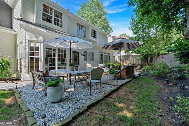 4385 Pinehollow Ct, Alpharetta, GA 30022 - rear view of house featuring a patio area